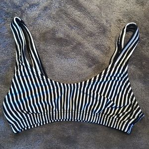 Vintage Striped Bikini Top